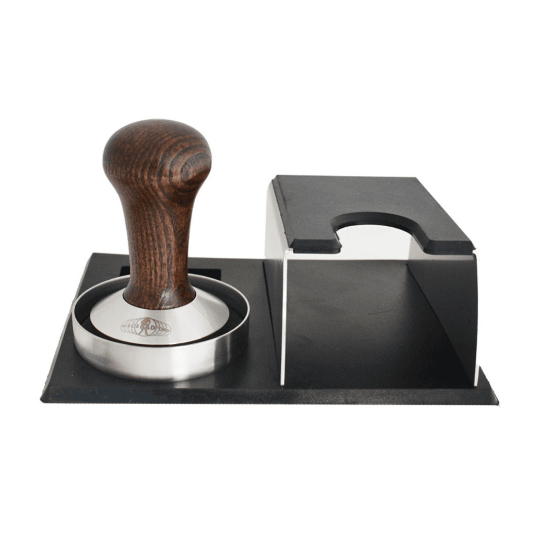 Inox Coffee Tamping Station by Miscela d'Oro